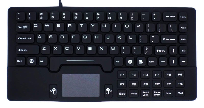 DSI Waterproof Mini Keyboard with Touchpad IP68 Washable Silicone KB-JH-IKB89 - Image 1